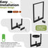 1 Pack Bamworld Plant Stand Indoor Wall Decor Metal Plant Hanger Indoor Hanging Plant Holder Wall-Mounted Planters