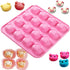 Newk Piggy Chocolate Silicone Mold - 4 Packs 16-Cavity Pig Face Emoticons Molds for Candy, Jelly, Resin