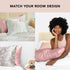 Kitsch Satin Pillowcase with Zipper for Hair & Skin, Queen Size, Blush, Machine Washable, Cooling, Wrinkle-Free