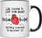 YouNique Designs Cute Enough to Stop Your Heart Coffee Mug, 11 Ounces, Physician Assistant Gifts (Black Handle)