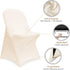6 ManMengJi Spandex Folding Chair Covers, Folding Chair Covers PCS Light Yellow, Universal Fitted Banquet Chair