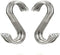 20 Pack 3.4" S Shaped Hooks, Stainless Steel Metal Hangers for Kitchen, Work Shop, Bathroom, Garden