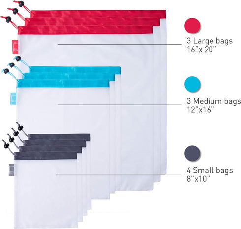 Set Eco-Friendly Reusable Produce Bags - Zero Waste Grocery Shopping