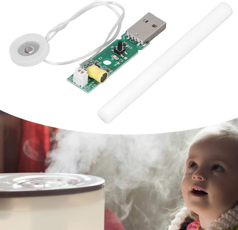 Mist Maker Humidifier,Atomization Module with Switch Control Timing Shutdown Humidifier DIY Mist Atomizer USB Board Atomization Modules 740 Holes 5µm Microporous Atomization Disc
