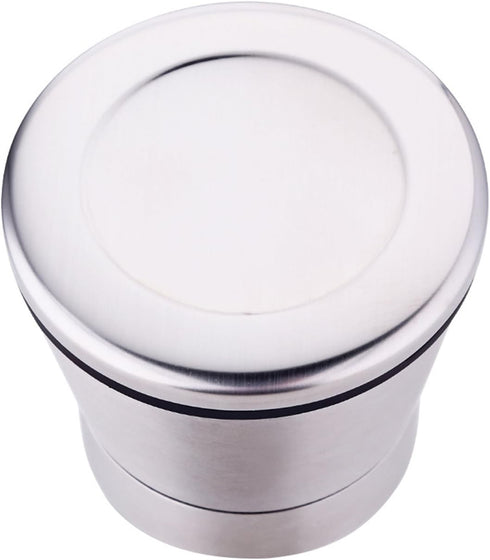 BlueSnail Stainless Steel Manual Grips Glass Salt Pepper Grinder - 5.1", Silver