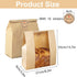10 Pack Large Paper Bread Bags for Homemade Sourdough Loaves Bread Bags with Window for Homemade Bread Gift Giving, Sourdough Bread Packaging Storage with Label Seal Stickers(13.7x8.2x3.5 inch) by UDAREIT