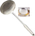 Skimmer Stainless Steel Large Slotted Spoon, 14.96 inches Colander Strainer Ladle for Cooking