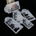 Landmark Building Cake Stencils, 5Pcs/Set Fondant Cake Decorating Templates for Bakery Tools