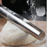 Smooth Stainless Steel Rolling Pin for Baking Pizza, Pie, Pastry, Dough, Cookies (12.8 inches)