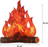 Boao 2 Set Fake Fire Camping Decoration, 3D Cardboard Campfire Centerpiece, Artificial Flames for Bachelorette