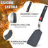 Silicone Spatula Turner Set of 3, Beijiyi 600°F Heat Resistant Cooking Spatulas for Nonstick Cookware