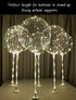 Clear Transparent Balloon Sticks and Stands, 10pc Set for Table Top Use with LED Bobo Balloon, Wedding Decor