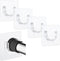 Sibba Shower Rod Holder 4Pcs, No Drilling Sticky Curtain Rod Bracket, Heavy Duty Wall Hold Tool for Bathroom