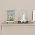 Black Iron Plate Stand, 12 Inch Holder for Display, Small Metal Plate Stands for Cookbook, Picture Frame