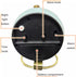 SHISEDECO Small Table Clock, Classic Non-Ticking Tabletop Alarm Clock with Backlight, Battery Operated Astronaut Desk