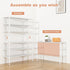 34" Closet 16 3 Widening Design Shoe Rack for Pairs Small Spaces Non-Woven Tier Shoe Organizer Stackable Metal Shoe