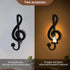 Gift(1, Candle Sconces Wall Musical Note Sconces Decor Wall Mounted Metal Candle Holders with Foldable Tray ZAYHENYOO