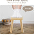 1 Pack Beright Wooden Step Stool for Kids, Children's Stool fit with Sensory Table, Sturdy Sitting Stool with Assembled