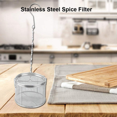 AUNMAS Stainless Steel Tea Ball Strainer, 4.7 Inch Infusion Basket for Loose Leaf Tea and Soup Seasonings