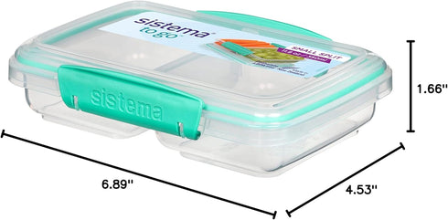 Sistema Small Split Storage Container, 11.8 Ounce (Colors may vary)