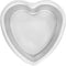 Fat Daddio's PHT-L83 Anodized Aluminum Heart Cake Pan - 8 x 3 Inch, Removable Bottom