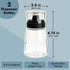 Set Pack 2, 5.5 oz, Juvale Glass Oil & Vinegar Dispenser - Leak-Proof No-Drip Glass Salad Dressing Bottle & Sauce