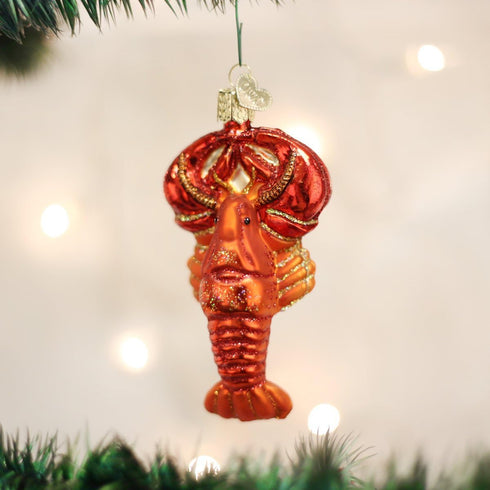 Old World Christmas Ornaments: Glass Blown Crab and Lobsters for Christmas Tree