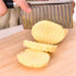 Multifunctional Potato Wavy Edged Knife, Stainless Steel Mezzaluna Chopper, Vegetable Fruit Cutter