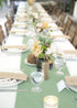 B-COOL Light Green Burlap Table Runner, 2 Packs Rustic Farmhouse Fabric 13x108inch for Party Decor