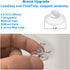 22 Pieces 0.8 inch Mini Clear Suction Cups for Glass, Without Hooks Without Holes, Plastic Sucker Pads for Festival Decoration Home Organization Window Car by LuluEasy