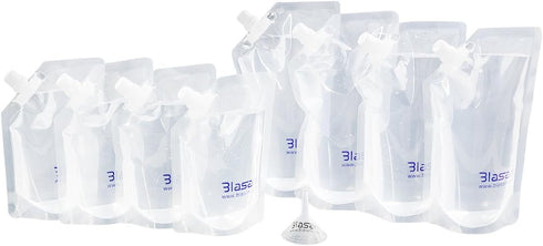 Concealable Cruise Ship Rum Sneak Flask Kit Set - 4x16oz, 4x8oz