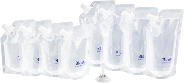 Concealable Cruise Ship Rum Sneak Flask Kit Set - 4x16oz, 4x8oz