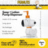 12.70 Peanuts Snoopy Soap/Lotion/Hand Sanitizer Resin Pump Dispenser, Ounces, (Officially Licensed Product) by Franco