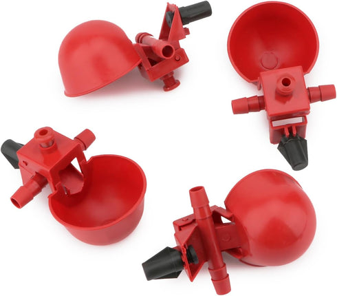 10PCS Wontee Chicken Waterer Cups Automatic Poultry Water Feeder for Chicks Turkeys Ducks Goose Quail