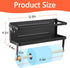 Magnetic Shelf with Paper Towel Holder for Fridge/Washing Machine/Garage, Magnet Kitchen Spice Rack for Refrigerator