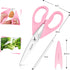 iBayam Kitchen Shears, Heavy Duty Meat Scissors, Dishwasher Safe Utility Scissors, 2-Pack (Pastel Pink)