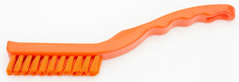 SPARTA Detail Brush Grout Brush, Crevice Brush with Hanging Hole for Bathroom, Kitchens, Countertop, Plastic, 9 Inches, Orange