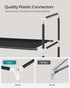 4-Tier Closet, ULSH054B01 SONGMICS Shoe Rack, Shoe Storage for Hallway Slim and Space-Saving, Metal Frame, Non-Woven