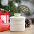 Butter Crock Bell with Lid, Ceramic French Butter Dish for Countertop, Soft Butter Container Holder with Water Seal