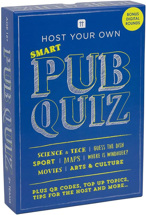 Talking Tables Pub Quiz Game Cards & Score Board Poster Host Your