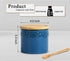Sugar Bowl With Lid and Spoon, Ceramic Sugar Jar, Blue Sugar Cube Container with Spoon, Sugar Dish