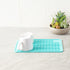 Restaurantware Small Countertop Drying Mat, 11.8 x 7.9 Inch, Food-Grade Dish Drainboard with Ribbed Design