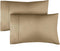 100% Cotton Pillow Cases Queen Size, Cooling & Soft Pillowcase Covers Set of 2 - 400 Thread Count (Beige)
