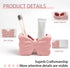 2-Slot Set, Counter Bow Toothbrush Holder Toothbrush and Toothpaste Holder Cute Toothbrush Holder Bathroom Organizer
