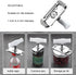 Upgraded Stainless Steel Jar Opener, Adjustable Tool for 1-4 inches Lids, Easy Non-Slip Opener for Weak Hands