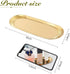 Stainless Steel Oval Towel/Dish Plate - Tea/Fruit Storage Trays, Cosmetics Jewelry Organizer, Gold