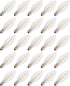 Creative Hobbies 25-Pack LED Replacement Light Bulbs, 7 Watt Equivalent Candelabra for Electric Candle Lamps
