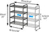Aniston 17.6"-32" 4 Closet, Expandable Shoe Rack, Adjustable Small Shoe Rack, Tier Metal Shoe Shelf for for Entryway