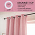 72 Inch (W52 L72 Inches2 Pink Curtains for Girls Bedroom Living Room Length Star Cut Out Double Layer Blackout Curtains