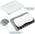 2PCS Premium Silicone Soap Dish Holder for Shower Bathroom Kitchen Sinks, Non-Slip Design, Easy Cleaning (White, Gray)